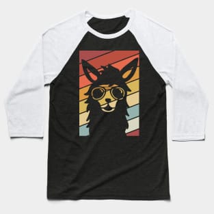 Lama retro summer design Baseball T-Shirt